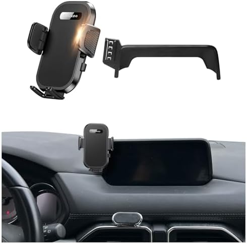 Mazda CX-5 2017-2020 Exclusive Car Phone Holder – Adjustable 7-Inch Screen Cell Phone Mount for Enhanced Driving Safety & Convenience – Robust Auto Accessory for 4-7 Inch Devices with Quick-Release Feature