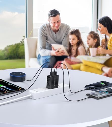 Efficient 50 W Dual USB-C Wall Charger Duo – Rapid Multi-Device Power Adapter for i Phone 16/15/14/13/12, i Pads, and Android Smartphones – Compact Fast Charging Solution for On-the-Go Professionals