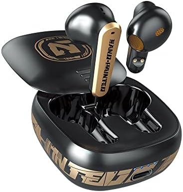 Premium Gold Wireless Earbuds – Bluetooth 5.2 with ENC & 3 D Stereo, Touch Control, IPX7 Waterproof for Sports & Calls, HD Dual Mics, Lightweight Charging Case – Ultimate Audio Experience for Active Lifestyles