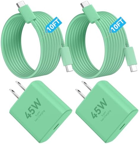 Apple 16 Series 45 W USB-C Rapid Charger with 6.6 ft Type-C Cable – Ultimate Fast Charging Solution for i Phone 16, Galaxy S24/S23, and All USB-C Devices – Compact, Durable, and Safety-Enhanced Power Adapter for On-the-Go Efficiency