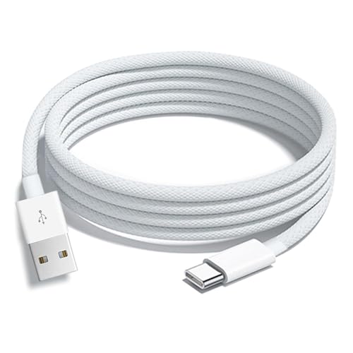 10FT iPhone 16E/15/16 Woven Cable for iPhone 16E(SE4), 15/16 Pro Max, 15/16 Plus Cable, USB C to USB C for AirPods 4, AirPods Pro (2nd Gen), TV Siri Remote, 4K Remote 3rd Gen, TV 4th Gen Charger Cable – Enhanced Compatibility and Speed