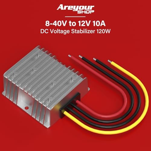 High-Performance Waterproof DC Voltage Stabilizer – Areyourshop 8-40 V to 12 V 120 W Boost Buck Converter for Reliable Automotive Power Supply and Enhanced Device Longevity