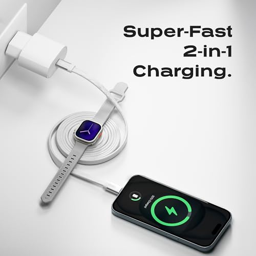 Revolutionize Your Charging Routine with the Statik Mag Stack 2-in-1 USB C Dock for Apple Watch & i Phone 15/16 – Magnetic Fast Charging Solution for a Clutter-Free Workspace, Ergonomic Design for Seamless Use, Built to Last for Everyday Demands