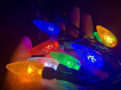 YAGE Tale LED Christmas Light Phone Charger Cord – 50 Inch USB Cable with 10 Multicolor LED Bulbs for i Phone Compatibility – Fast Charging and Festive Decor for Holiday Joy – Perfect Holiday Accessory for Students and Travelers