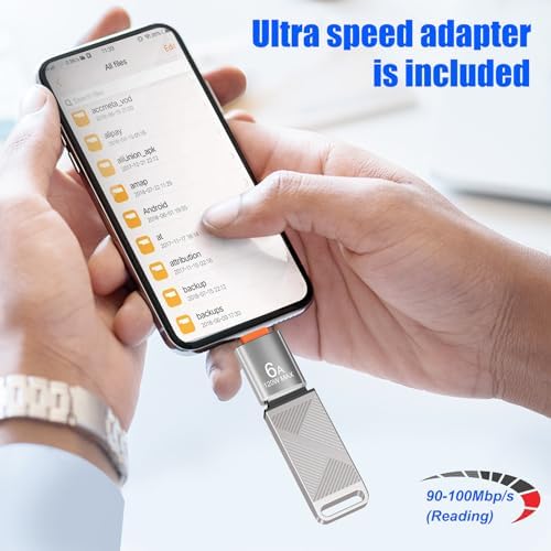 EASTBULL 256 GB High-Speed USB 3.0 Flash Drive with USB C Adapter & Keychain – Sleek Metal Design for Ultimate Portability, Fast Data Transfers, and Enhanced Compatibility for All Devices