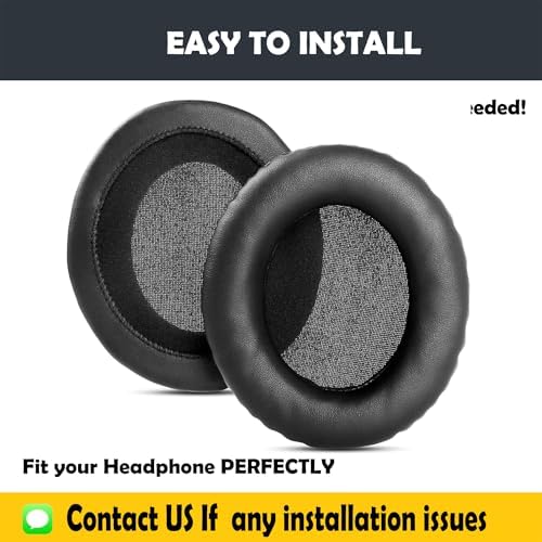 Upgrade Your Ausdom ANC7 Headphones with Premium Comfort Earpads – Luxurious Memory Foam & Soft Protein Leather Cushions for Superior Noise Isolation and Extended Listening Pleasure
