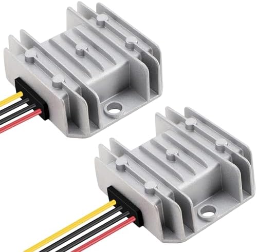 High-Performance DROK Adjustable Dual Voltage Regulator: Precision DC to DC Buck Converter 8-35 V to 3-24 V, 5 A Output for Unmatched Electronic Project Versatility and Efficiency