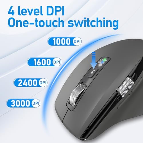 Elevate Your Workspace with the Chic Pink Wireless Bluetooth Side Scroll Mouse – Ergonomic Multi-Device Compatibility, Silent Click Technology, and Smart Flying Scroll for Effortless Navigation on Laptops, i Pads, and Mac Books – Perfect for Comfort and Style Seekers!