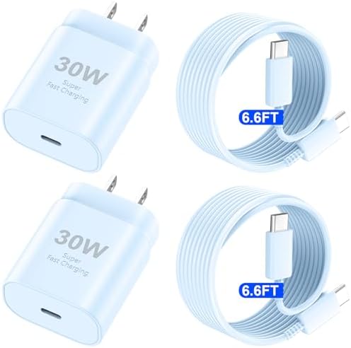 30 W USB-C Fast Charging Block with 10 FT Type C Cable – Ultimate Charging Solution for i Phone 16/15 Series and Beyond – Compact, High-Efficiency Power Adapter for Home and Travel Use – Safe and Reliable Device Charging