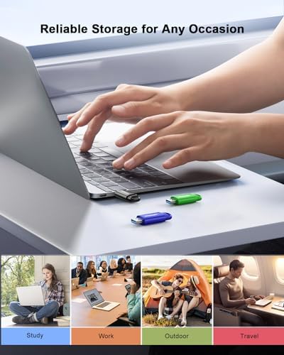 Vansuny 128 GB Type C Flash Drive – Versatile 2-in-1 OTG USB 3.0 & Type C Memory Stick for Effortless File Transfer Across Android, Mac, Tablets & PCs – Compact Dual Thumb Drive with Keychain for On-the-Go Convenience and High-Speed Data Access