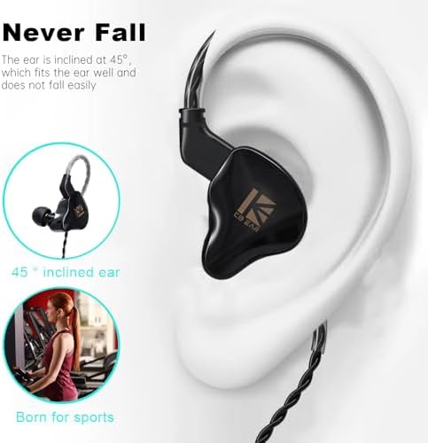 Elevate Your Audio Experience with QKZ-ODIN High-Fidelity Gaming Earbuds – Premium Wired In-Ear Monitors Featuring Enhanced 10 mm Dynamic Driver for Rich Deep Bass and Crystal-Clear Sound | Customizable Detachable Cable for Personalized Use | Perfectly Designed for Gaming, Music Enthusiasts, and Conference Calls – Ultra-Lightweight Ergonomic Build for All-Day Comfort and Enhanced Focus