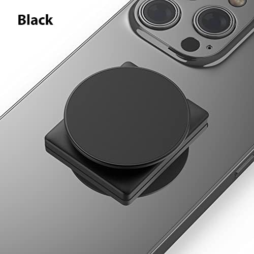 Revolutionize Your Mobile Experience with Monidea 360° Rotating Phone Grip Holder – Wireless Charging Compatible Detachable Ring Kickstand for Secure One-Handed Use, Ideal for i Phone and Samsung – Stylish Black Design for Effortless Navigation and Hands-Free Viewing
