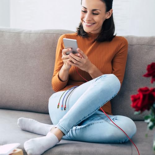 Versatile 4-in-1 Braided Multi USB Charging Cable with Fast Charging Support – Durable 4 A Charging Cord for Smartphones, Tablets, and Gaming Devices – 2 Pack (4 Ft) with IP/USB C/Micro Ports for Seamless Compatibility and Enhanced Performance