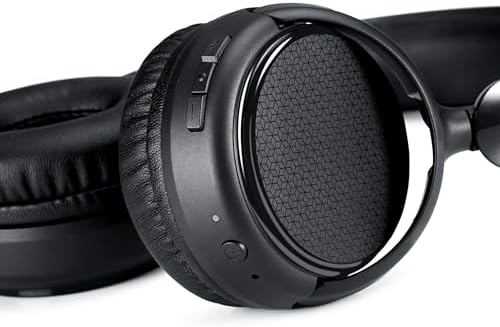 Elevate Your Audio Experience with Amazon Basics Bluetooth Headphones – 35-Hour Battery Life, Collapsible On-Ear Design for Effortless Travel, and Integrated Microphone for Seamless Hands-Free Calling – Exceptional Comfort and Premium Sound Quality for Every Music Enthusiast and Professional