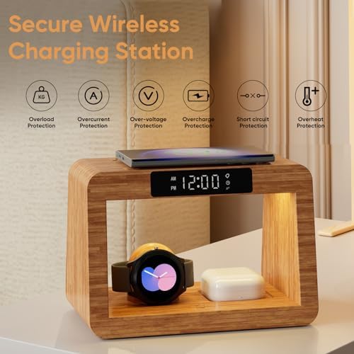 Advanced 2025 Multi-Device Wireless Charging Station: Ultimate USB Charging Dock for Seamless Apple and Android Compatibility, Family-Friendly Organizer with Six Fast-Charge Cables, Stylish Design for Home or Office, Smart Charging Technology for Efficient Power Management