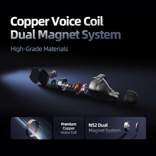Experience the Pinnacle of Sound Quality with SHANLING MG20 Audiophile Wired Earbuds – Precision DLC Dynamic Drivers for Unrivaled Hi-Fi Audio, Customizable Detachable Cable for Personalized Listening, Ergonomically Designed for All-Day Comfort, and Universal 3.5 mm Compatibility for Versatile Use by Serious Music Aficionados Seeking Ultimate Fidelity