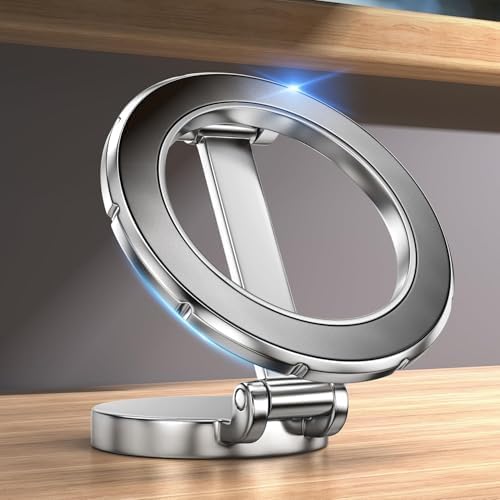 Mag Safe Car Phone Mount with 360° Rotational Magnetic Grip – Secure Hands-Free Holder for i Phone 15, 14, 13, 12 Pro Max, Plus, Mini – Sleek Black Design for Effortless Navigation and Enhanced Safety in Your Vehicle