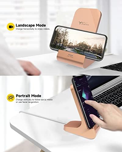 Ultra-Sleek Z1 Wireless Charging Stand – 10 W Fast Charger Compatible with i Phone 14/13/12 & Samsung Galaxy – Adjustable Viewing Angles, Overcharge Protection, and Modern Aesthetic for Effortless Charging Convenience