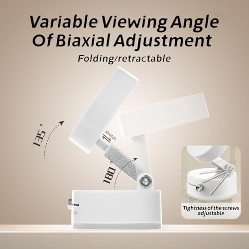 Vacuum Magnetic Phone Holder Updated Suction Cup Phone Mount Foldable and Portable Easy to Operate and Durable Multi-scenario Application 360° Adjustable for Gym/Kitchen/Bathroom/Car/Desktop(White) – Enhanced Compatibility and Speed