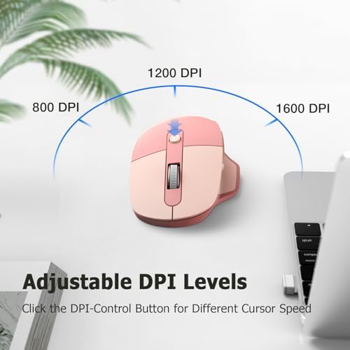 Adorable Pink Cat Wireless Silent Mouse – 2.4 GHz Plug and Play Optical Companion for Laptop & PC – Compact, Noise-Free Design Perfect for Home, Office, and Study Sessions – Cute Cat-Themed USB Nano Receiver Included