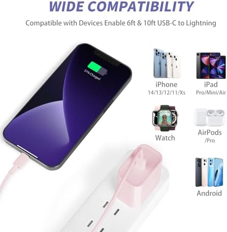 Elevate Your Charging Game with Our Apple MFi Certified 20 W Fast Charger Duo – 2 Pack USB-C Wall Adapters & 6 FT Lightning Cable for i Phone 14/13/12/11 Pro Max/Xs Max/XR/X – Stylish Vibrant Yellow for Instant Power and Convenience!