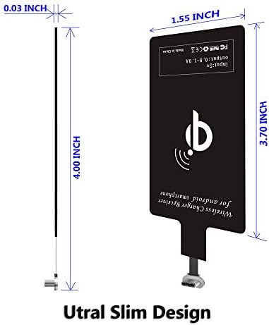 Universal Wireless Charging Adapter for LG G4, Samsung Galaxy & Moto Devices – Fast Charging Receiver with Enhanced Compatibility for Android Smartphones – Effortless Charging, Clutter-Free Design, Durable Micro USB Module for Quick Setup