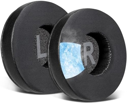 Transform Your Listening Experience with SOULWIT Cooling Gel Earpads for Skullcandy Cassette Wireless Headphones – Innovative Breathable Ice Silk Fabric & High-Density Foam for Ultimate Comfort, Sound Isolation, and Heat Reduction – Stylish Black Replacement Cushions for Audiophiles and Casual Listeners