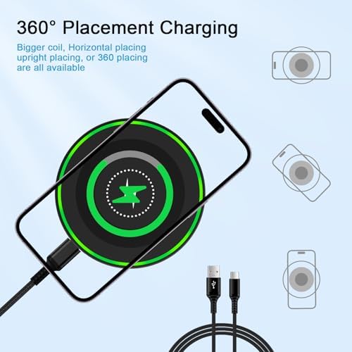 Ultimate Wireless Charging Pad for Samsung Galaxy S24/S25 Ultra and i Phone 15/16 Pro Max – Fast Multi-Device Charger with Enhanced Compatibility and Sleek Design for Effortless Power Management