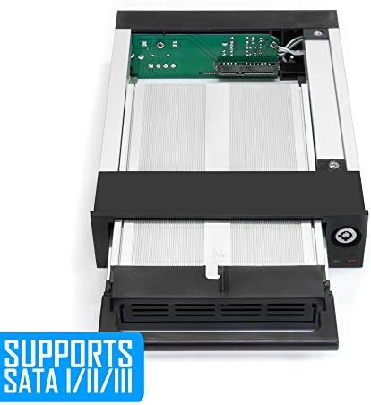 Kingwin Universal Hot Swap Mobile Rack for 2.5” & 3.5” SSD/HDD – Effortless Internal Tray-Less SATA Hard Drive Backplane Enclosure with 6 Gbps Support for SATA I/II/III & SAS I/II – Ultimate Flexibility and Enhanced Data Transfer Speed for Efficient Storage Management