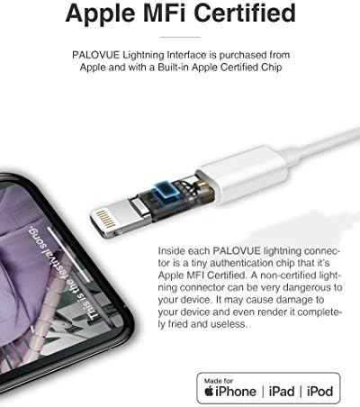 PALOVUE Lightning Connector Earbuds for i Phone | MFi Certified Earphones with Microphone Control | Noise-Isolating Design in Sweet Flow Black | Compatible with i Phone Models 14, 13, 12, 11, Pro Max, X, XS, XR, 8, 7 Plus | Superior Sound Quality and Comfort for Music and Calls | Durable Lightweight Earbuds Perfect for Daily Use