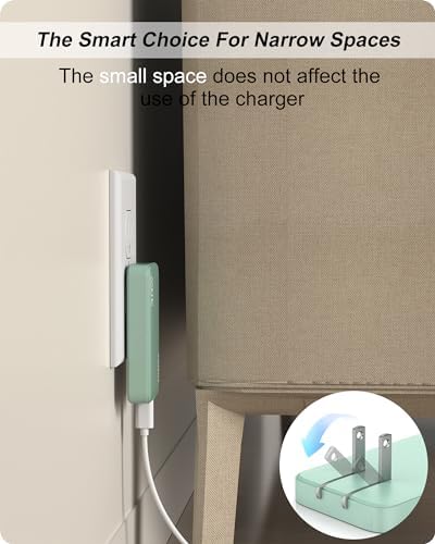 Sleek Light Blue 30 W Dual-Port USB Wall Charger – Ultra-Fast Charging for i Pad Pro, i Phone 12/14/15 & Galaxy S22 – Compact & Travel-Friendly Design with Advanced Safety Features for Effortless Connectivity