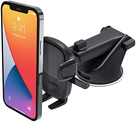 i Ottie Easy One Touch Signature CD Slot Car Phone Holder – Universal Smartphone Mount for i Phone, Google, Samsung, and More – Enhanced Stability, 360-Degree Viewing Angles, Quick One-Touch Access for Safe Driving