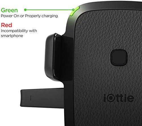 i Ottie Easy One Touch Wireless 2 Qi Dashboard Phone Mount & Car Charger – Effortless Smartphone Accessibility and Charge Efficiency for i Phone, Samsung Galaxy, Huawei, LG – Streamlined Driving Experience with Enhanced Safety Features and Adjustable Viewing Angles