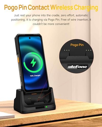 Ulefone Armor 26 Ultra Wireless Charging Dock – 33 W Fast Charge Station for Optimal Device Compatibility, Sleek Design with Non-Slip Surface, Ideal Desk Holder for Effortless Charging
