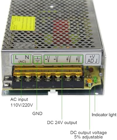 High-Efficiency 24 V 10 A AC to DC Power Supply Adapter – Versatile 240 W Switching Converter for LED Strip Lighting and CCTV Security Systems – Reliable, Compact Design with Safety Features for Enhanced Device Longevity