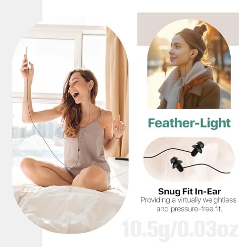Experience Ultimate Serenity with Hearprotek Sleep Earbuds – USB-C Noise Isolation Earphones for Uninterrupted Comfort, Ideal for Relaxation, Air Travel, and Snoring Relief – Premium Silicone Tips for Perfect Fit and Enhanced Sound Quality