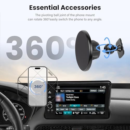 Magnetic Car Phone Holder for Mercedes CLA, GLA, A-Class (2015-2019) – Enhanced 360° Rotating Mount with Mag Safe Compatibility for Safe Navigation and Hands-Free Calling – Ideal for 8-Inch Displays – Elevate Your Driving with Superior Stability and Chic Aesthetics