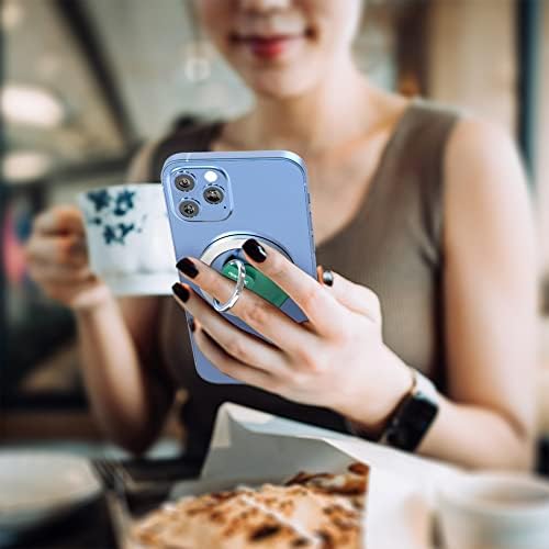 Magnetic 2-in-1 Phone Grip & Kickstand – Rapid X Snapo for i Phone 12-15 Series – Lightweight Aluminum Holder with 360° Flexibility and Enhanced Compatibility – Perfect for Hands-Free Viewing in Multiple Colors