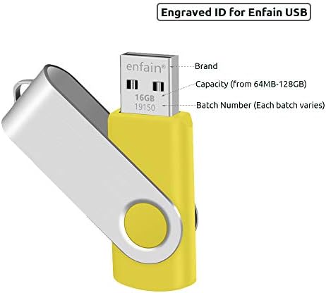 Enfain 10-Pack Red USB Flash Drives 16 GB – High-Speed USB 2.0 Memory Sticks with LED Indicator & 12 Labels for Easy Organization – Reliable & Portable Data Storage Solution for Professionals and Students