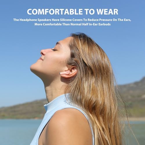 Stylish Pink Wireless Earbuds with Advanced Touch Control – Bluetooth 5.3 Compatibility for Samsung S25/S24 Ultra/S23 FE/S22+/S21 & i Phone 16/15 Pro Max/14 Plus/Pixel 9 XL – Ergonomic Comfort for Extended Listening and Clear Calls