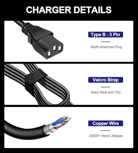 240 W ASUS ROG Laptop Charger with 6.0 x 3.7 mm Connector | High-Performance Rapid Charging Adapter for Zephyrus, Strix, and TUF Series | Built for Gamers & Professionals with Advanced Safety Features and Long-Lasting Durability