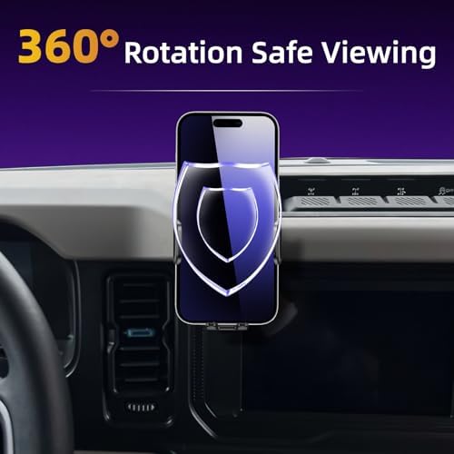Ultimate Adjustable Car Phone Mount for Toyota Tundra (2022-2024) & Sequoia (2023-2024) – 360° Rotating Cradle for 4-7 Inch Devices – Superior Stability & Quick-Release Mechanism for Hassle-Free Accessibility