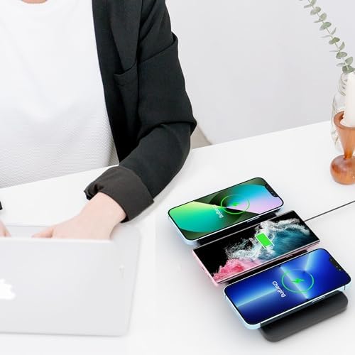 Elevate Your Charging Experience with the Advanced 3-in-1 Wireless Charging Pad – 15 W Fast Charging Station for i Phone 15/14/13/12 Pro/Max/Plus & Air Pods – Qi-Certified Multi-Device Power Hub for Streamlined Efficiency and Modern Aesthetics