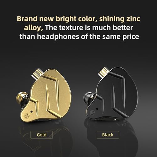 Discover the FEDAI KZ ZSN PRO X Hybrid In-Ear Monitors – Premium Bass Stereo Sound Earphones with Ergonomic Design, Featuring 1 BA + 1 DD for Unmatched Audio Fidelity, Durable Metal Build, Detachable Tangle-Free Cable, and Built-in Mic for Effortless Communication – Perfect for Audiophiles and Everyday Listeners Seeking Superior Sound Quality and Comfort