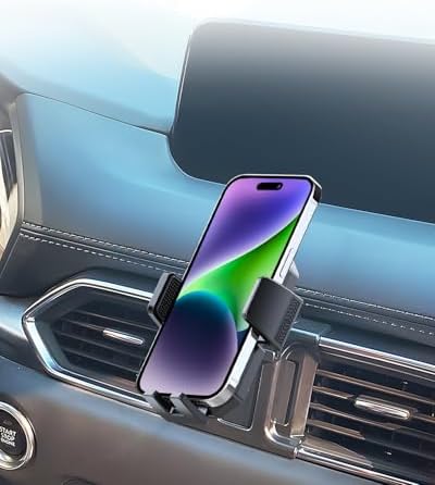 Mazda CX-30 2019-2025 Premium Air Vent Phone Mount with 15 W Fast Wireless Charger – 360° Rotatable Magnetic Holder for Ultimate Hands-Free Navigation and Seamless Charging – Durable Auto Accessory for Enhanced Driving Comfort and Safety
