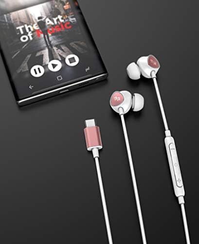 Thore Type C Wired Earbuds – Premium In-Ear Headphones with Built-In Mic & Volume Control for Samsung Galaxy S Series and Google Pixel – Superior Sound Quality, Ergonomic Comfort, and Fast USB-C Connectivity for Audiophiles and Gamers
