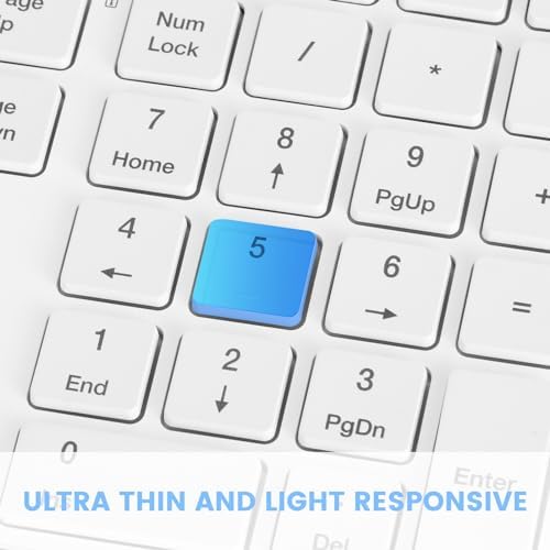 K01 R 2.4 G Wireless Keyboard – Ultra-Slim Compact Design with Numeric Keypad for Effortless Typing on Windows PCs & Laptops, Long-Lasting Battery Life, Whisper-Quiet Keys for Enhanced Productivity, Perfect for Home & Office Use