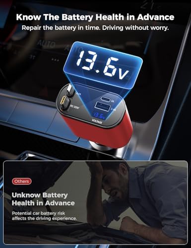 Introducing the SUPERONE 4-in-1 Retractable Fast Car Charger: Ultimate On-the-Go Charging Solution for i Phone, Galaxy & Pixel Devices – Featuring 2.6 ft Tangle-Free Cord, Enhanced USB C & Apple Compatibility, and Sleek Design for Effortless Portability. Experience lightning-fast charging to keep your devices powered during road trips or daily commutes, ensuring you’re always connected. This innovative retractable charger is engineered for maximum efficiency, accommodating a wide range of smartphones including i Phone 16, 15/15 Pro Max, 14, 13, 12, 11 and popular Galaxy and Pixel models. With its compact construction and high-quality materials, this charger not only enhances your charging experience but also withstands everyday wear and tear. Elevate your mobile charging with the SUPERONE car charger – where convenience meets cutting-edge technology for busy professionals and families on the move.