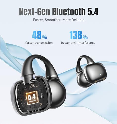 Elevate Your Audio Game with King Lucky Wireless Bluetooth 5.4 Earbuds – Stylish Clip-On Design with Advanced Noise Cancelling, 50-Hour Battery Life, and Waterproof Durability – Perfect for Active Lifestyles, Small Ears, and Glasses Wearers in Trendy Pink. Enjoy Unmatched Comfort, Seamless Connectivity, and Immersive Sound Quality Ideal for Fitness, Daily Commutes, and Casual Listening.