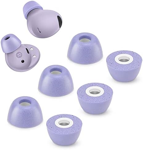 Transform Your Audio Experience with Premium Memory Foam Ear Tips for Samsung Galaxy Buds 2 Pro – Ultimate Comfort, Secure Anti-Slip Design, Noise Isolation, and Convenient Charging Case Compatibility – 3 Pairs (S/M/L, Black) – Elevate Sound Quality and Enjoy Uninterrupted Listening